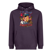 Plum I'll always be your biggest fan Baseball Heavyweight Hoodie - HowdyJamesFarm