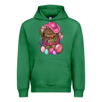 Emerald Cowboy Rabbit Easter Urban Hoodie - BundleAndBundleShop