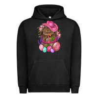 Pigment Black Cowboy Rabbit Easter Urban Hoodie - BundleAndBundleShop
