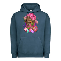 Pigment Midnight Navy Cowboy Rabbit Easter Urban Hoodie - BundleAndBundleShop