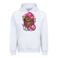 White Cowboy Rabbit Easter Urban Hoodie - BundleAndBundleShop