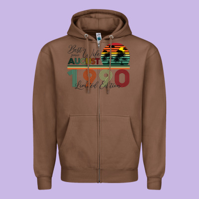 Best Wife Since August 1990 Limited Edition Zipper Hoodie Designed By Bettercallsaul