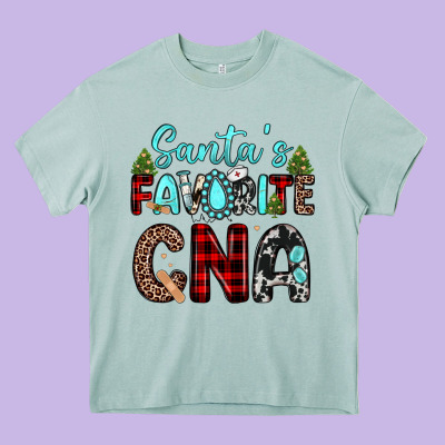 Santas Favorite Cna Heavy Core Tee Designed By Jahusdesignshop