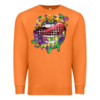 Carrot mardi gras lips Premium Sweatshirt - CowGirlArtShop