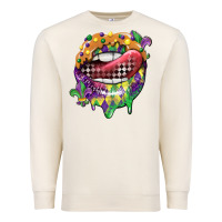Sandshell mardi gras lips Premium Sweatshirt - CowGirlArtShop