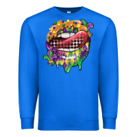 True Royal mardi gras lips Premium Sweatshirt - CowGirlArtShop