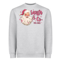 Heather Grey santa and co Heavyweight Sweatshirt - MaliasSmallBusiness