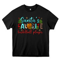 Black santa s favorite basketball player Heavy Core Tee - JahusDesignShop