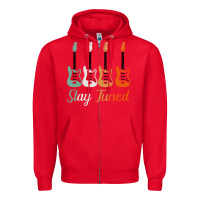 Red Bass Guitar Vintage Funny Bass Player Bassist Zipper Hoodie - Bettercallsaul