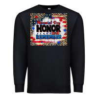 Black memorial day honor and remember Premium Sweatshirt - CowGirlArtShop