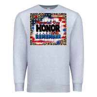 Heather Grey memorial day honor and remember Premium Sweatshirt - CowGirlArtShop