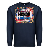 Navy memorial day honor and remember Premium Sweatshirt - CowGirlArtShop