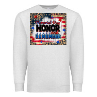Oatmeal Heather memorial day honor and remember Premium Sweatshirt - CowGirlArtShop