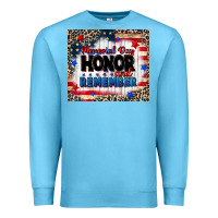 Ocean Blue memorial day honor and remember Premium Sweatshirt - CowGirlArtShop
