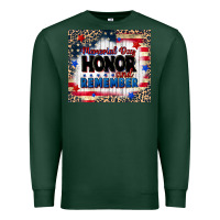 Sports Green memorial day honor and remember Premium Sweatshirt - CowGirlArtShop