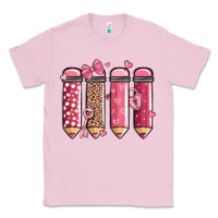 Bubblegum Pink valentine' day teacher school pencils Classic Tee - MaliasSmallBusiness