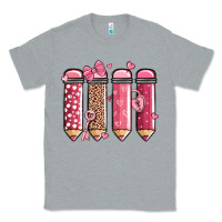 Heather Grey valentine' day teacher school pencils Classic Tee - MaliasSmallBusiness