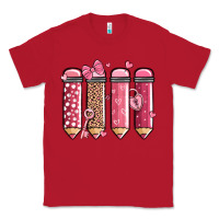 Red valentine' day teacher school pencils Classic Tee - MaliasSmallBusiness