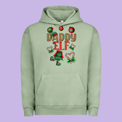 Daddy Elf Urban Hoodie Designed By Bundleandbundleshop