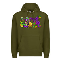 Army Green mardi gras party Premium Hoodie - CowGirlArtShop