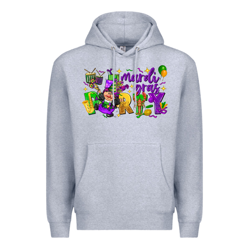 Mardi Gras Party Premium Hoodie by CowGirlArtShop | Teevron