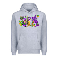 Heather Grey mardi gras party Premium Hoodie - CowGirlArtShop