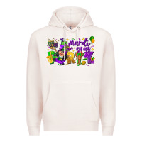 Pale Pink mardi gras party Premium Hoodie - CowGirlArtShop