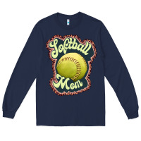 Navy softball mom Long Sleeve Tee - JahusDesignShop
