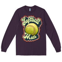 Plum softball mom Long Sleeve Tee - JahusDesignShop