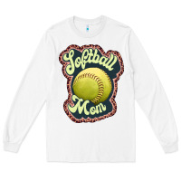 White softball mom Long Sleeve Tee - JahusDesignShop