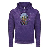 Cloud Purple compass with mountain Vintage Hoodie - MaliasSmallBusiness