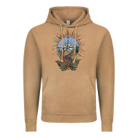 Vintage Camel compass with mountain Vintage Hoodie - MaliasSmallBusiness