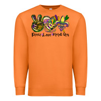 Carrot peace love mardi gras Premium Sweatshirt - CowGirlArtShop