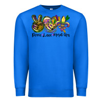 True Royal peace love mardi gras Premium Sweatshirt - CowGirlArtShop