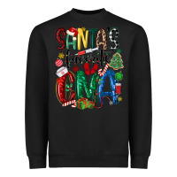 Black santas favorite cma nurse Heavyweight Sweatshirt - MaliasSmallBusiness