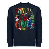 Navy santas favorite cma nurse Heavyweight Sweatshirt - MaliasSmallBusiness