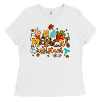 White medical assistant Ladies Tee - AdoDesignShop