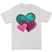 Dove Grey valentine's day hearts Premium Tee - AdoDesignShop