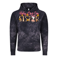Cloud Black holy cow i'm sister Vintage Hoodie - MaliasSmallBusiness