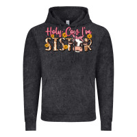 Vintage Black holy cow i'm sister Vintage Hoodie - MaliasSmallBusiness
