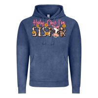 Vintage Denim holy cow i'm sister Vintage Hoodie - MaliasSmallBusiness