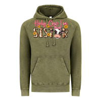 Vintage Olive holy cow i'm sister Vintage Hoodie - MaliasSmallBusiness