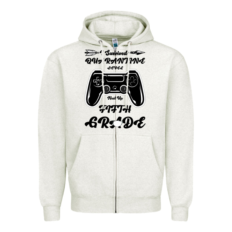 I Survived Quarantine Level Next Fifth Grade Zipper Hoodie by Bettercallsaul | Teevron