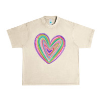 Sandshell valentine's day colorful heart Urban Heavy Tee - MaliasSmallBusiness