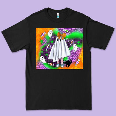 Cute Ghost Halloween Tumbler Premium Tee Designed By Bundleandbundleshop