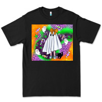 Black cute ghost halloween tumbler Premium Tee - BundleAndBundleShop