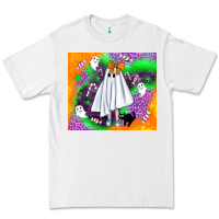 White cute ghost halloween tumbler Premium Tee - BundleAndBundleShop