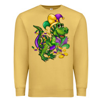 Antique Gold mardi gras trex Premium Sweatshirt - CowGirlArtShop
