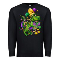 Black mardi gras trex Premium Sweatshirt - CowGirlArtShop