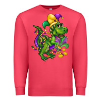 Cardinal mardi gras trex Premium Sweatshirt - CowGirlArtShop